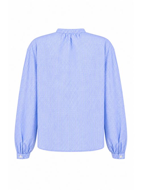Camicia Liona in cotone Vichy con ricami Mc2 Saint Barth | LIO000100430L